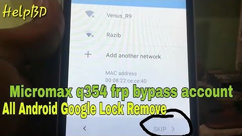 Micromax q354 frp lock remove