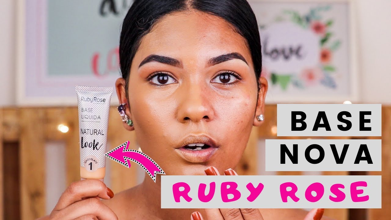 Resenha NOVA BASE da RUBY ROSE Natural Look - É boa mesmo???