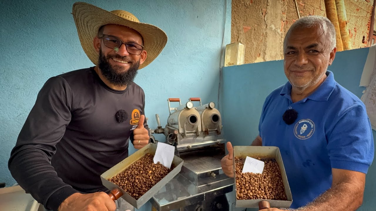 PROCESSO DE TORRA DA AMOSTRA DE CAFÉ PARA PROVAR 