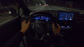 2023 Toyota COROLLA CROSS [2.0 Hybrid, 197 HP] Night POV test ride #82 CARiNIK