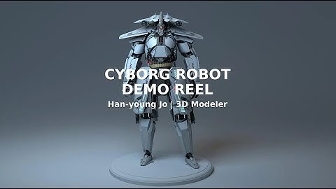 Cyborg Robot & Gun – 3D Hard Surface Modeling Demo Reel | Han-Young Jo