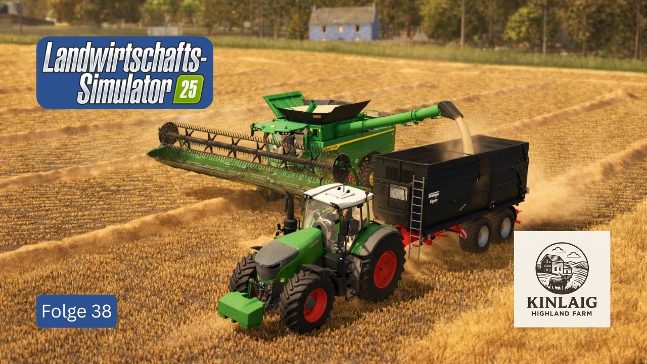 Hafer-Ernte auf Kinlaig - ein produktiver Feldtag 🚜🌾| Kinlaig | Highlands Fishing | LS25 F38