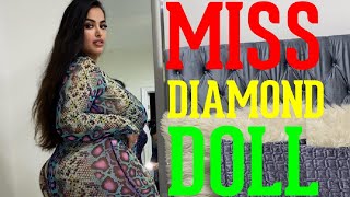 Miss Diamond Doll Bio | Curvy Plus Size Model wiki, Height, Weight, Measurements