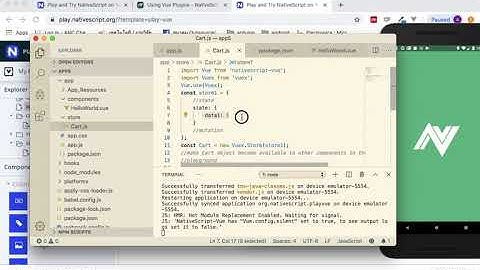 3. NativeScript Vue & Vuex: Central data store management (Part-3)