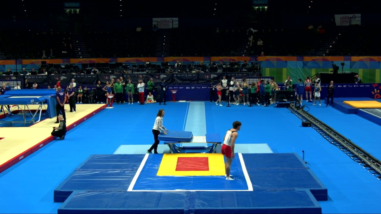 Youtube video: ANTHEUNIS Kobe (BEL)_M_2023 Trampoline Worlds_Qualification_Double Mini_R1