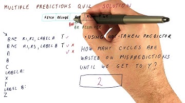Multiple Predictions Solution Quiz - Georgia Tech - HPCA: Part 1