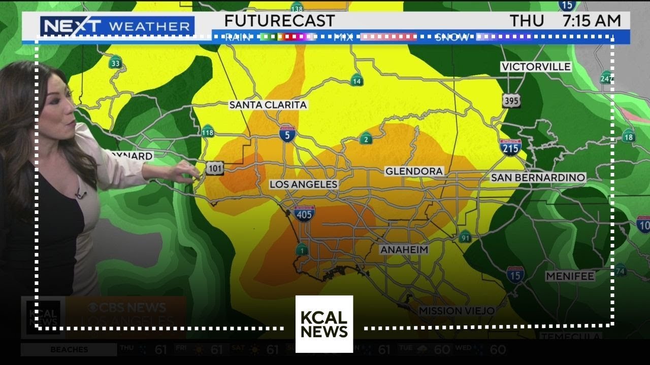 Heaviest rain expected to fall during morning commute in LA County ...