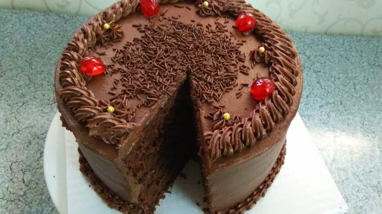 Chocolate cake recipe (Part 2) How to make buttercream, frost and