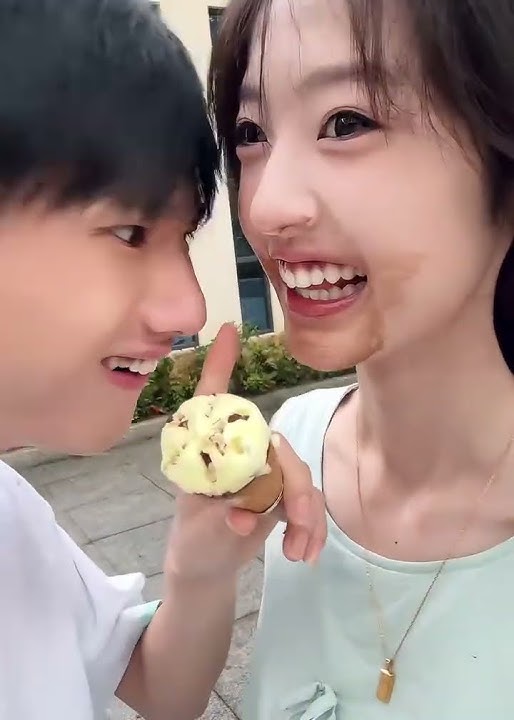 Eating Ice cream #video #wattine #cute #couplegoals #kdrama