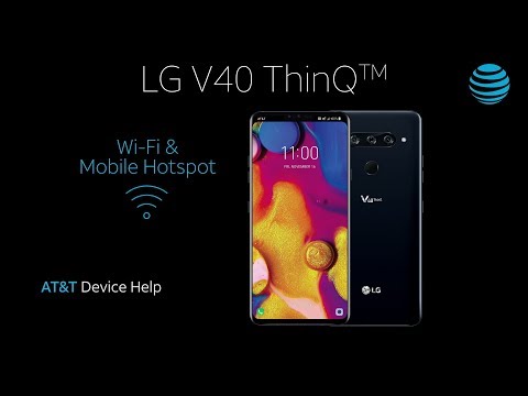 LG V40 ThinQ에서 Wi-Fi 및 모바일 핫스팟을 설정하는 방법 | AT & T 무선