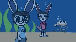 Fanart Dylan, Bradley And Scrat Underwater