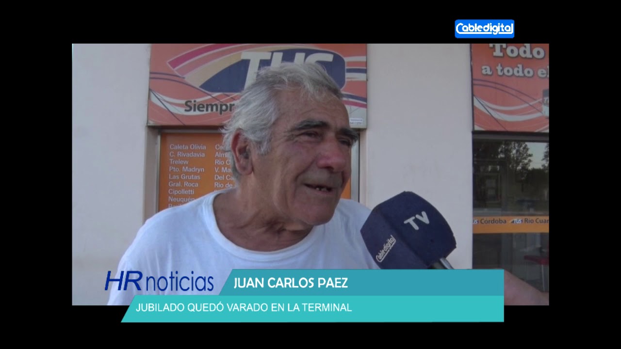 JUAN CARLOS PAEZ JUBILADO QUEDO VARADO EN LA TERMINAL huinca renaco