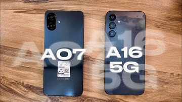 OneUI 8 - Android 16 / Samsung Galaxy A07 vs Samsung Galaxy A16 5G