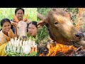 Cooking Daikon RADISH With Cow Head Recipe - Boiled Cow Head with Vegetables for Eating & Sharing