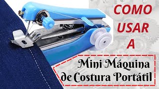 Como usar a Mini máquina de costura portátil