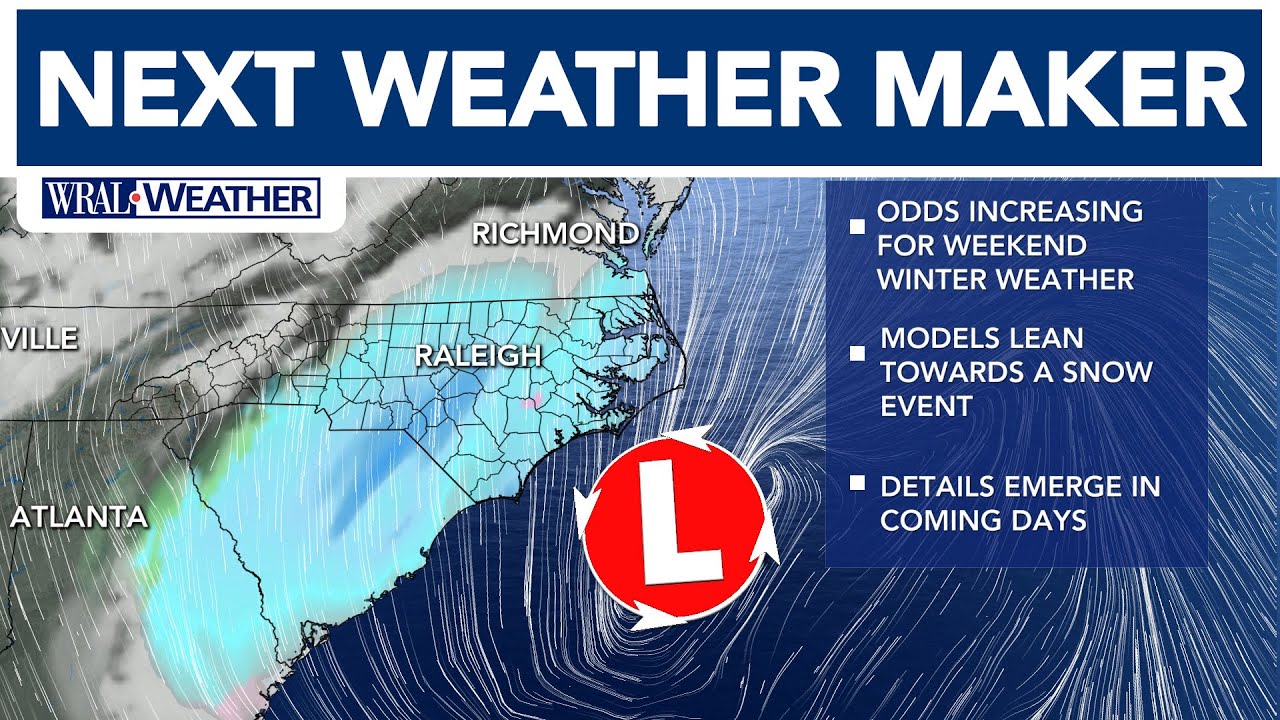 Bitter cold ahead of possible weekend winter storm in central NC - YouTube
