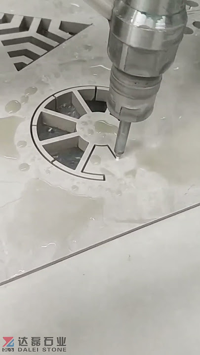 Marble Tile Water-Jet Cutting for Decoration