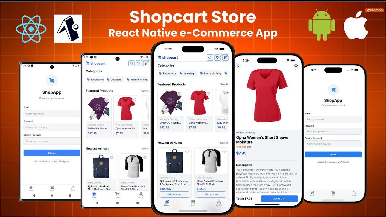 Build Your Mobile Application | React Native Real Ecommerce App | Full Tutorials