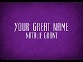 Your Great Name - Natalie Grant