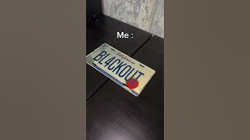Thumbnail of Introducing our BL4CKOUT PLATE, a newly designed license plate cover made for private property use🌑