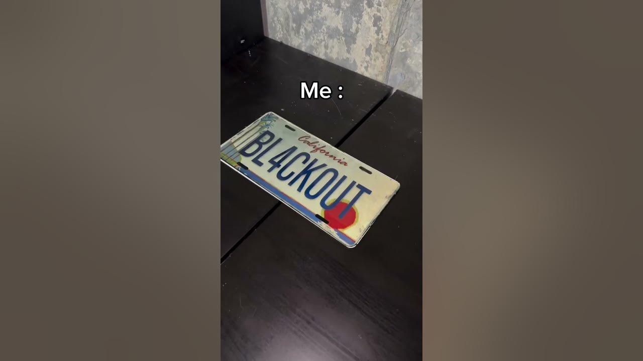 Introducing our BL4CKOUT PLATE, a newly designed license plate cover made for private property use🌑