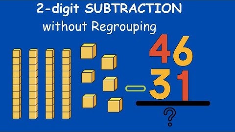 2-digit Subtraction without Regrouping | 2-digit numbers | Two methods of Subtraction