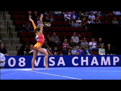 Shawn Johnson - Floor Exercise - 2008 Visa Championships - Day 1