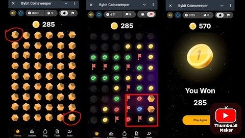 How to play Bybit CoinsWeeper game  explain | Bybit CoinsWeeper mini game
