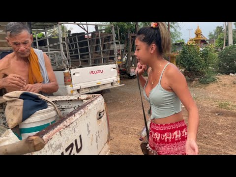 Wonder farm woman ep 19: fire grilled fish eggs and traditional Thai fish cakes
