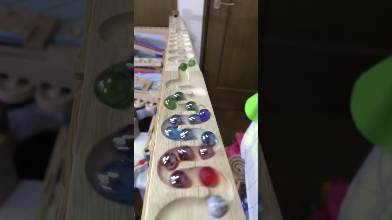marble Run ★木製ウェーブスロープ 小さな大工さん クアドリラ HABAラージサークル 鉄琴 Wooden ramp 2026-7/15#marble race #ｍarble run