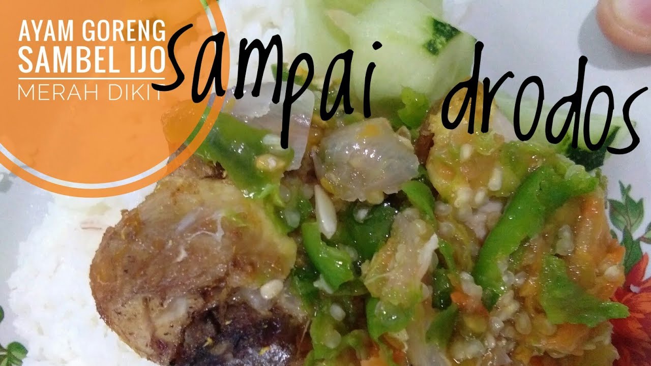 Ayam goreng sambal ijo - YouTube