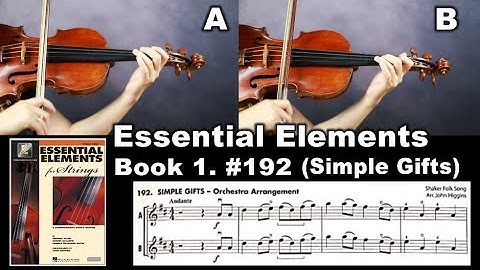 [Essential Elements Violin] Book 1. #192 Simple Gift