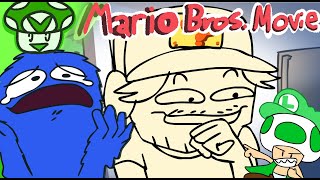 Mario Bros Movie Cast Reaction (ft. Arlo) - Vinesauce Animated