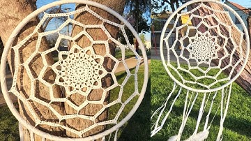 ATRAPASUEÑOS A CROCHET #1 - GIGANTE (70cm de ARO)