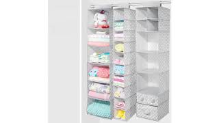 mDesign Soft Fabric Over Closet Rod Hanging Storage Organizer with 7 Shelves and 3 Removable Reviews screenshot 5