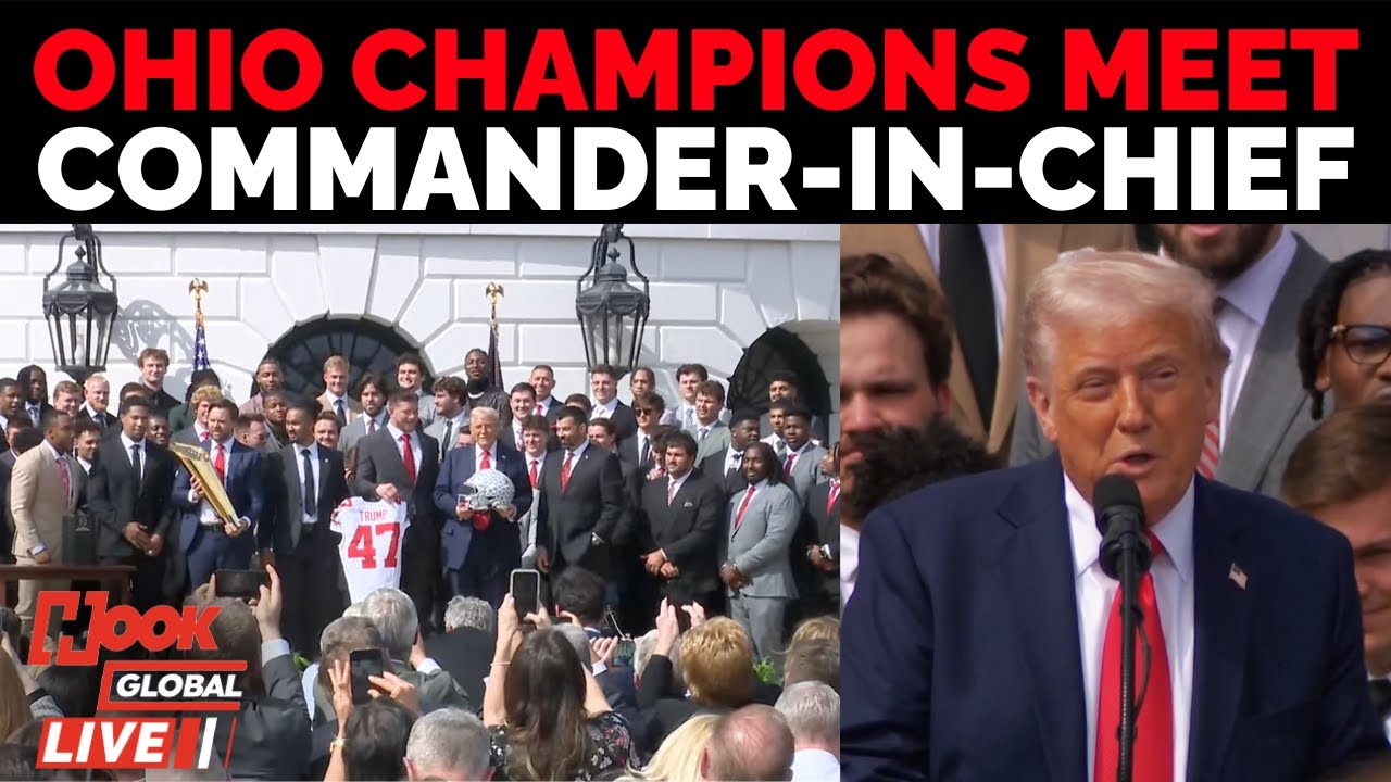 LIVE: President Trump Hosts Ohio State Buckeyes at White House After National Championship Victory