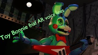 (Blender/FNaF) Toy Bonnie fnaf AR voice lines (Old)