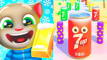 Talking Tom Gold Run VS Juice Run 🐱🍹 Max Level Gameplay Walkthrough Android iOS Update 7305