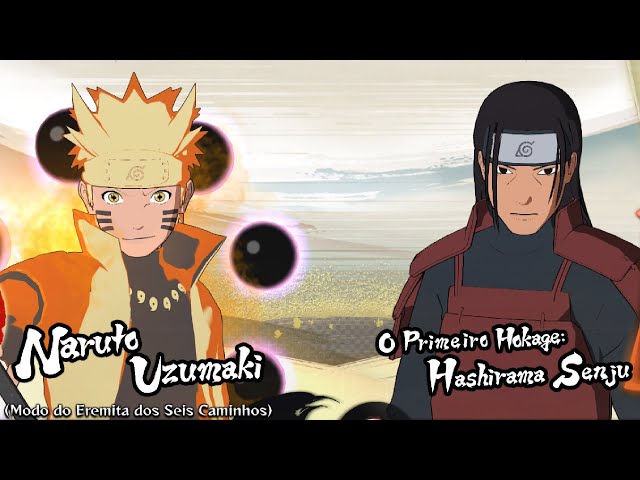 Naruto Seis Caminhos vs Primeiro Hokage - Naruto Ultimate Ninja