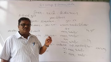 B.Com Sem I - Marathi - Lecture 1