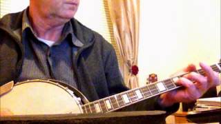 Video thumbnail of "Dirty Old Town, banjo easy"