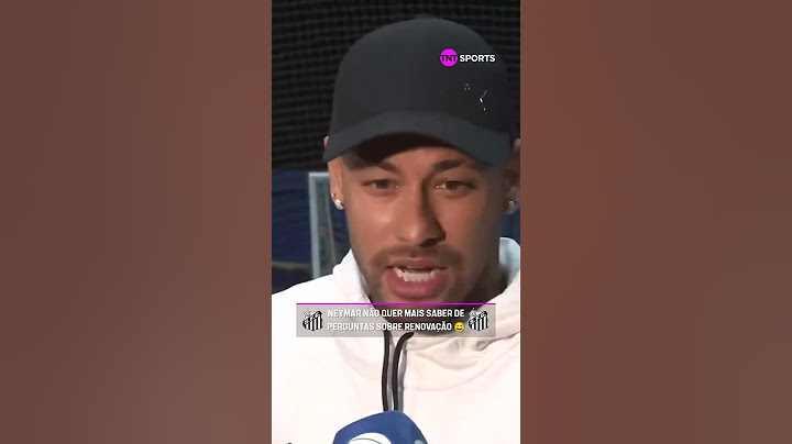 NEYMAR FALOU QUE NAO QUER MAS PERGUNTA SOBRE RENOVAÇÃO COM O SANTOS #neymarjr
