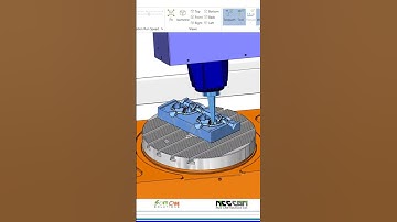 NCG CAM 5 Axis Paralell Toolpath Simulation #ncgcam #cadcamcnc #cadcamsolutions