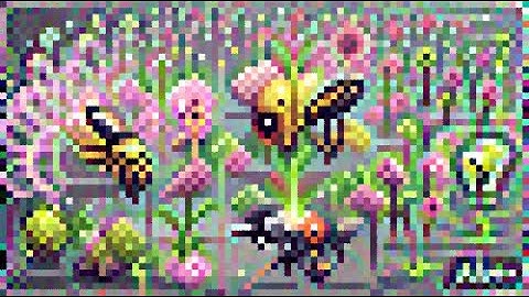"Pollinations AI. #pixelart" - CLIPIT PixelDraw #pollinations #generative #art #machinelearning