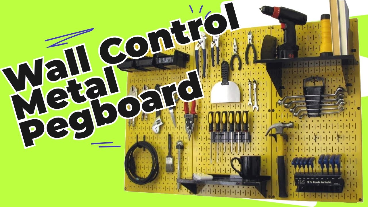 Best Tool Storage Solution? Wall Control Metal Pegboard Review! - YouTube