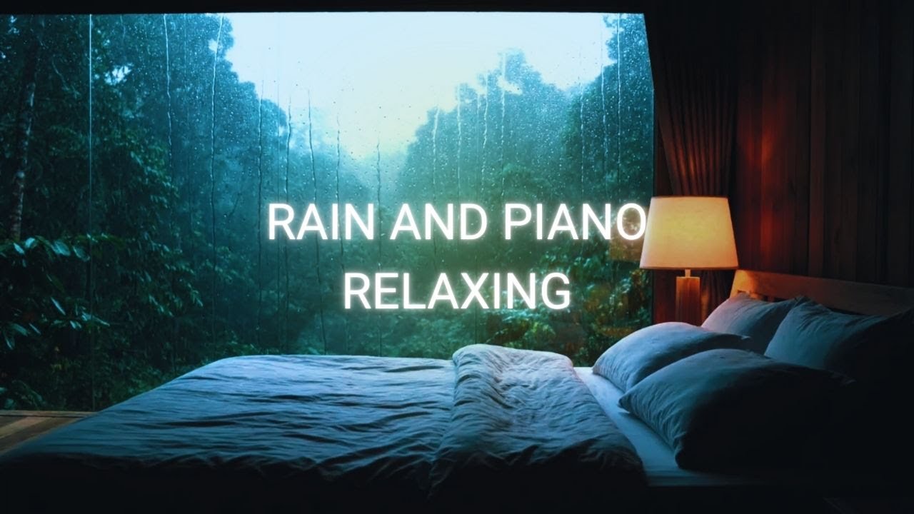 Soft Piano Music with Rain On Window 🌧️ Peaceful Sleep, Relaxing, Deep Sleep Music, Meditation #03
