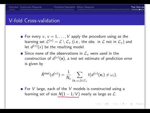 Supervised Learning Part 4: Test Set and Cross-Validation for Model Evaluation