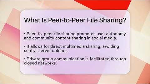 What Is Peer-to-Peer File Sharing? - Everyday-Networking