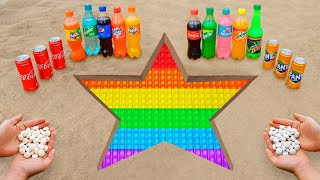 POP IT STAR - Logo in the Hole with Orbeez, Coca Cola, Mentos \& Popular Sodas