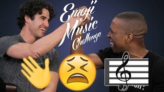 Darren Criss and Leslie Odom Jr. Emoji Music Challenge #5